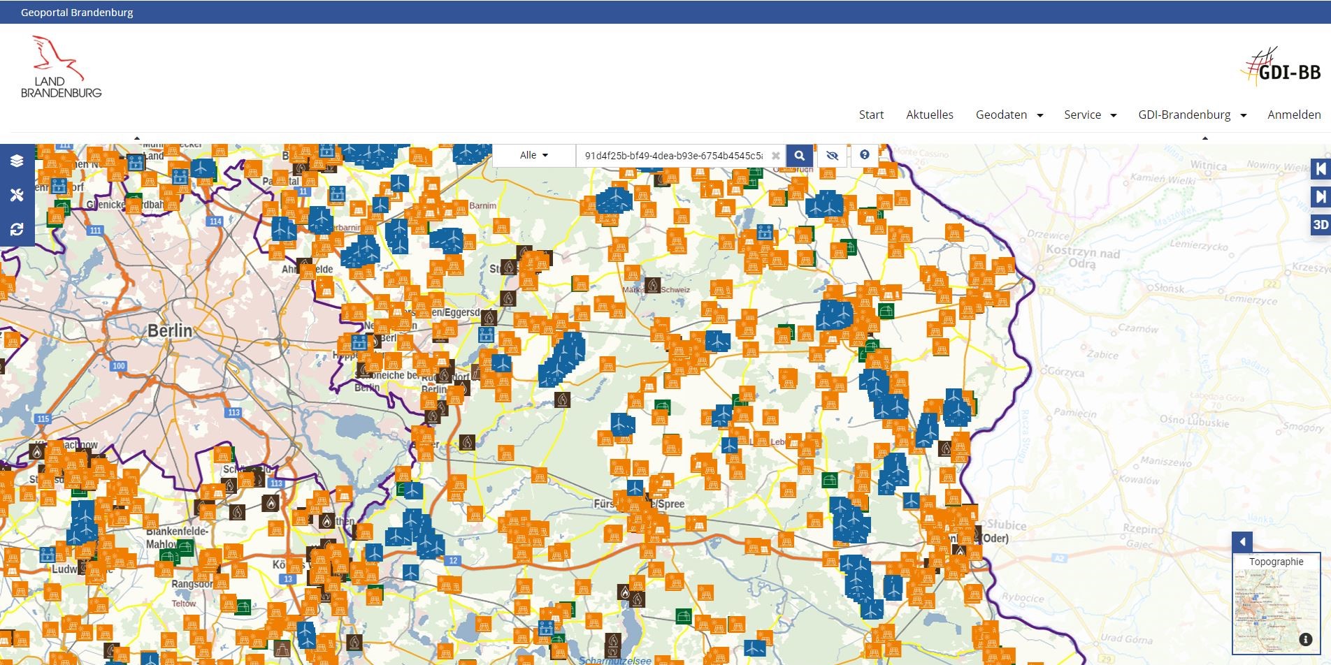 Screenshot Geoportal